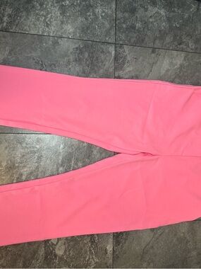 Women's Pink High-Waist Stretch Pants
